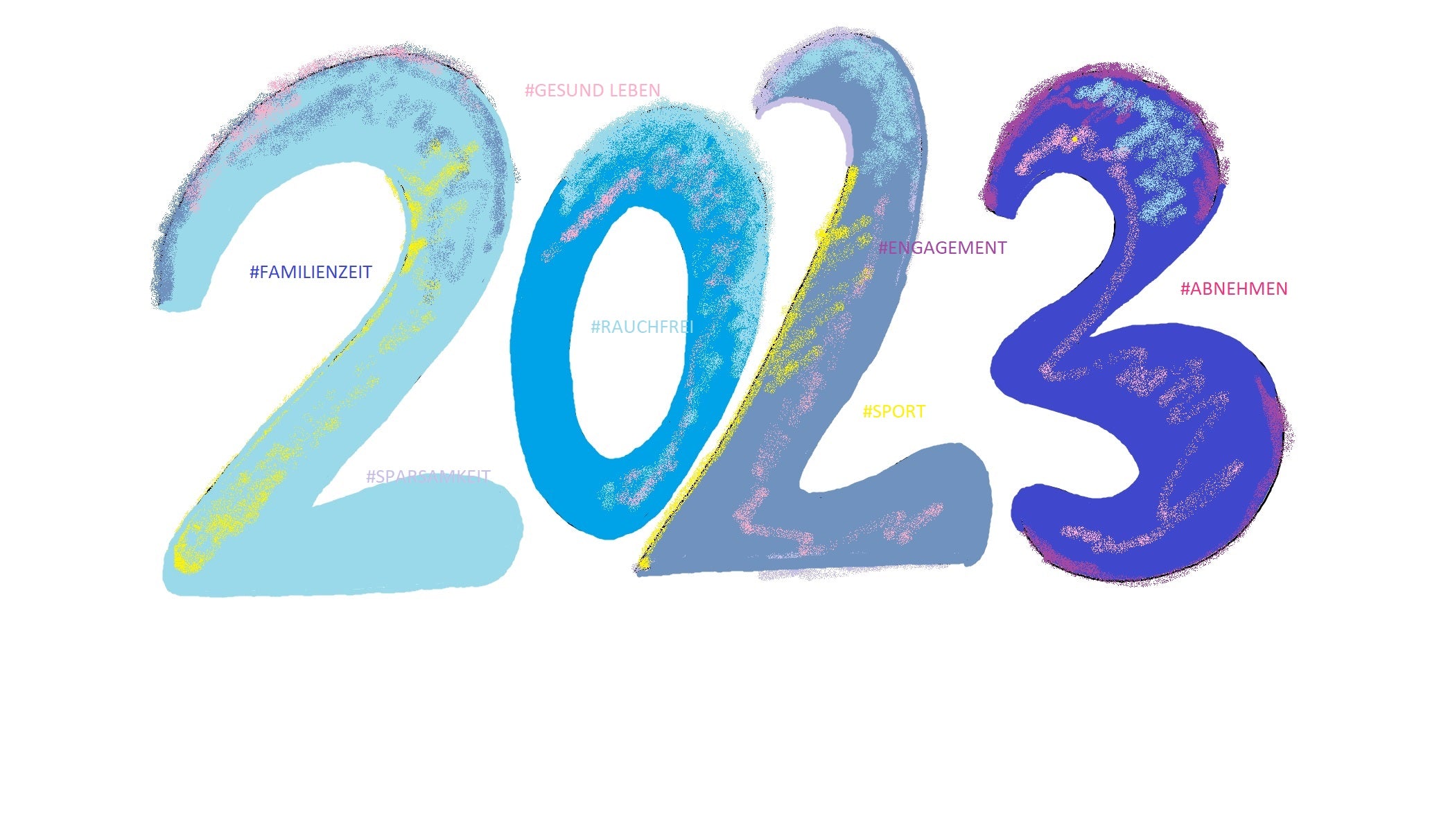 Gute Vorsätze für das neue Jahr - 2023 Gemeinsames Engagement